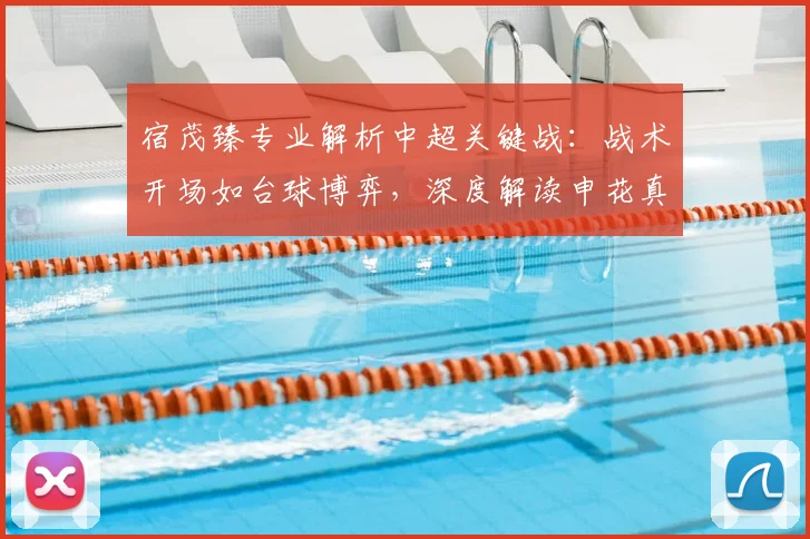 宿茂臻专业解析中超关键战：战术开场如台球博弈，深度解读申花真实战力